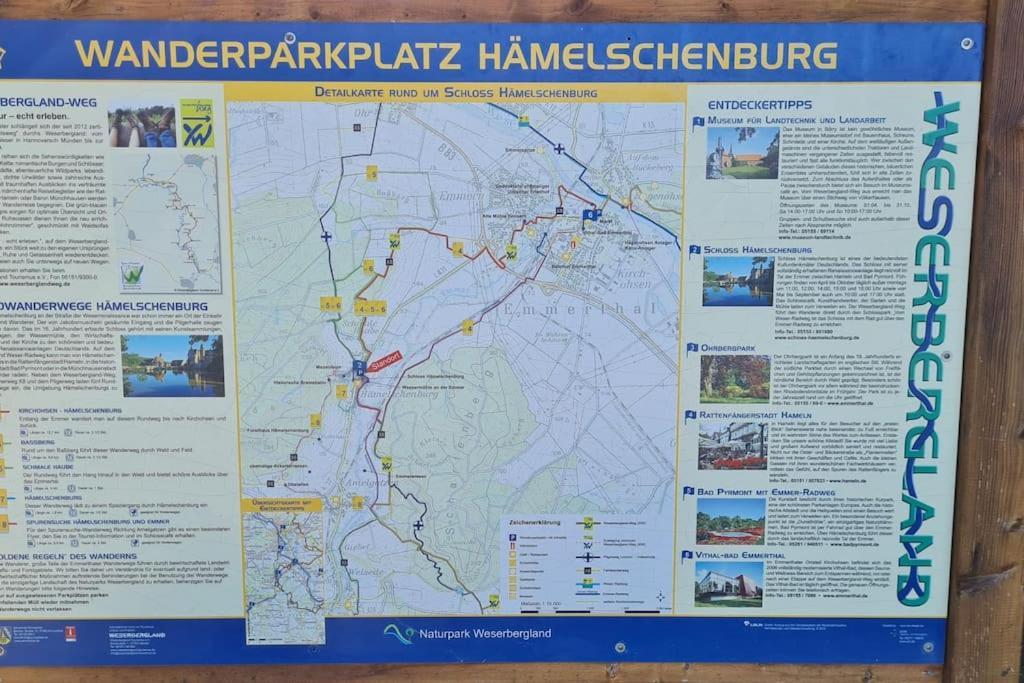 Schoene Ferienwohnung T&N Im Weserbergland Emmerthal Esterno foto